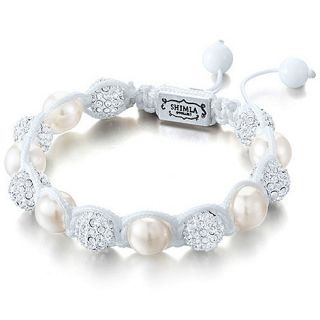 Shimla Cream bead and fireball bracelet