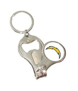 NFL San Diego Chargers 3 in 1 Nailclipper Keychain  Sports Related Key Chains  Clothing