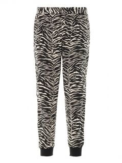 Tiger print silk trousers  Rebecca Taylor