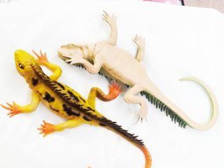 Halloween Reptiles Iguana in Pair Yellow and Brown ( Same Color Both  Stationary Stand Up Baby Activity Centers  Baby