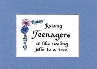 Raising Teenagers Funny Saying Home Decor Humor Wall Sign   Decorative Plaques