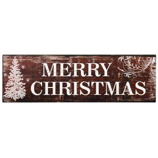ADECO SP0127 Decorative Wood Sign Plaque   Home Wall Art Decor Saying MERRY CHRISTMAS, Great Christmas Holiday Gift   Wooden Christmas Sayings