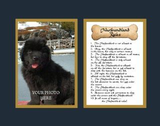 Dog Rules Newfoundland Wall Decor Pet Saying Dog Saying   Decorative Plaques