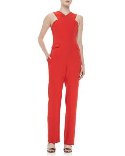 Womens Celia Cross Neck Jumpsuit   Opening Ceremony   Tiger red (SMALL)