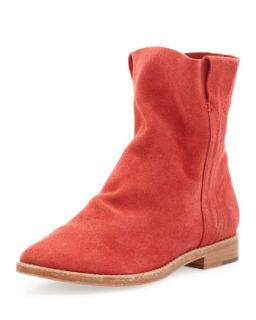 Pinyon Suede Pull On Bootie, Cerise   Joie   Cerise (36.5B/6.5B)