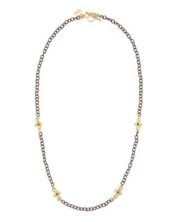 Black Diamond Cable Chain Necklace, 16L   Armenta   Black