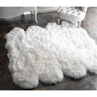 Nuloom Alexa Octo Sheepskin Wool Eight Pelt Shag Rug