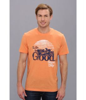 Life is good Cool Tee 2 Mens T Shirt (Orange)