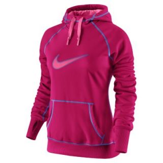 Nike Swoosh Out All Time Womens Hoodie   Fuchsia Force