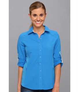 Kuhl Wunderer L/S Shirt Womens Long Sleeve Button Up (Blue)