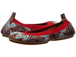 Yosi Samra Samara Zig Zag Womens Flat Shoes (Red)