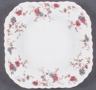 Minton Ancestral (Wreath Backstamp) Square Luncheon Plate, Fine China Dinnerware