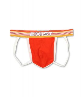 2IST Beach Stripe Jock Strap Mens Underwear (Orange)