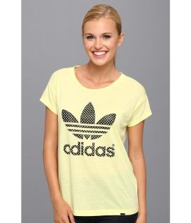 adidas Originals Premium Basics Logo Tee Womens T Shirt (Yellow)