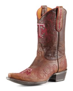 Texas A&M Short Gameday Boots, Brass   Gameday Boot Company   Brass (37.0B/7.0B)