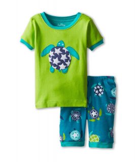 Hatley Kids Short Sleeve PJ Set Boys Pajama Sets (Green)