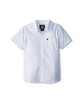 Quiksilver Kids Barracuda Cay S/S Button Down Boys Short Sleeve Button Up (White)