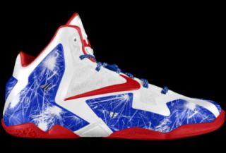 Nike LeBron 11 iD Custom Basketball Shoes   White