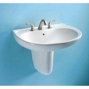 Toto LT242.8G 01 Cotton Prominence 8 Inch Center Set Lavatory Sink Only   Wall M