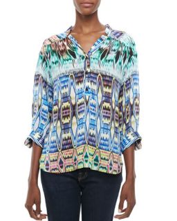 Womens Katalina Printed Flowy Blouse   Milly   Multi (2)