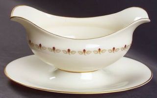 Lenox China Romance Gravy Boat with Attached Underplate, Fine China Dinnerware  