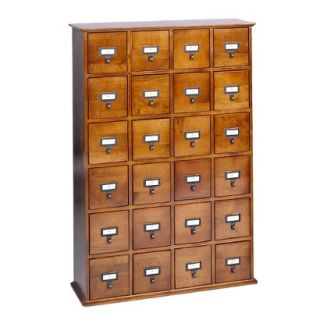 Media Storage Cabinet Library Style Storage   Brown (Walnut)