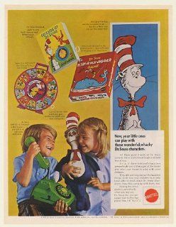 1970 Mattel Dr Seuss See 'N Say Phone Storybook Doll Game Toys Print Ad (53485)   Mattel See And Say