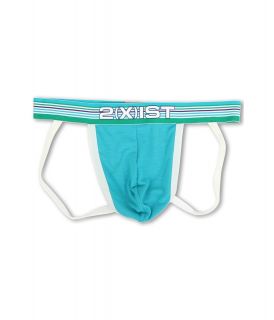 2IST Beach Stripe Jock Strap Mens Underwear (Blue)