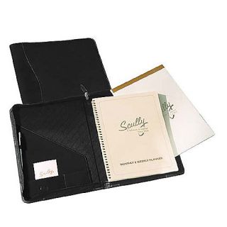 Scully Nappa Leather Zip Planner and Letter Pad