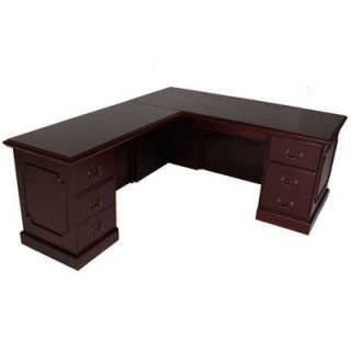 Furniture Design Group Brunswick Corner Desk with File Drawer 9WS1 / 9WS2 Ori