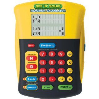 Educational Insights See 'N' Solve Fraction Calculator  Math See And Learn 