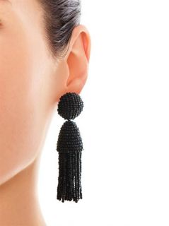Bead tassel earrings  Oscar De La Renta