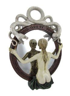 Gothic Female Skeleton Wall Mounted Mirror  