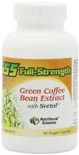100% NATURAL G55 Full Strength Green Coffee Bean Extract (MAXIMUM Weight Loss) #1 Clinically Proven to Control Your Appetite and Lose Weight   60 Capsules/Bottle Health & Personal Care