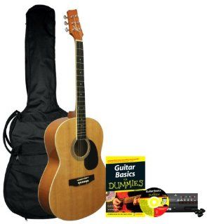 Guitar For Dummies Acoustic Guitar Starter Pack (Guitar, Book, Audio CD, Gig Bag) Musical Instruments