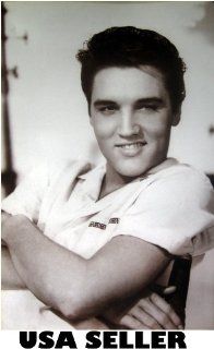 Elvis Presley casual b&w poster 21 x 31 as he looked in early 60s (sent FROM USA in PVC pipe)  Prints  