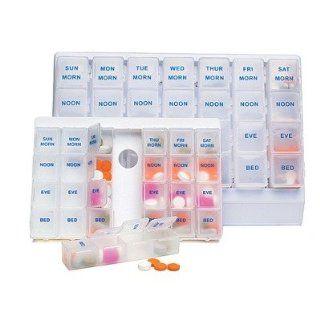HET400407H   Healthcare Logistics Seven Day Deluxe Pill Boxes Health & Personal Care
