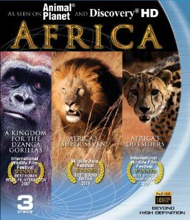 Africa Blu ray 3 pack (A Kingdom for the Dzanga Gorilla, Africa's Super Seven and Africa's Outsiders) Narrated, n/a Movies & TV