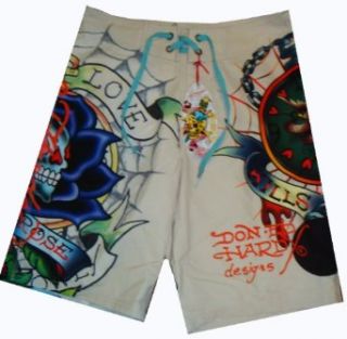 Men's Ed Hardy Swim Trunks Bathing Suit Available in Several Sizes (33) at  Mens Clothing store