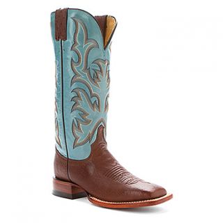 Justin Boots L5527 13 Inch  Women's   Antique Brown/Turquoise Ostrich