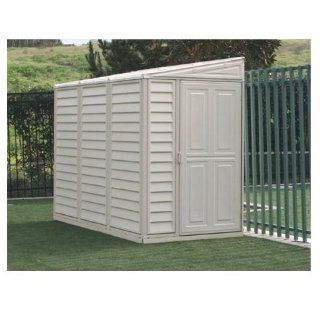 Duramax SideMate 4x8 Vinyl Storage Shed Kit with Foundation