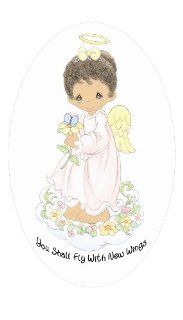 Official Precious Moments Cremation Urn   "You Shall Fly With New Wings" for African American Girl Home & Kitchen