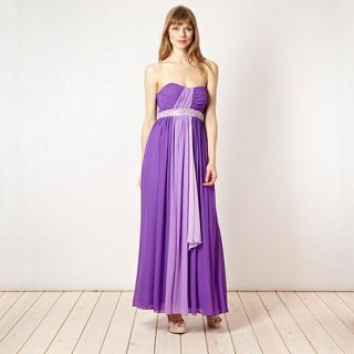 Diamond by Julien Macdonald Designer purple strapless dress