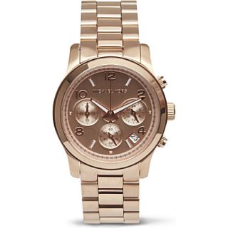 MICHAEL KORS   Runway rose gold chronograph watch
