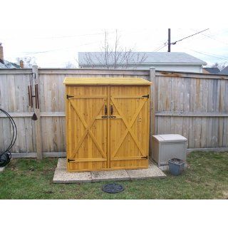Leisure Season Medium Storage Shed, Solid Wood, Decay Resistant  Tuff Shed  Patio, Lawn & Garden