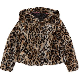 JUICY COUTURE   Faux fur leopard print jacket 2 14 years