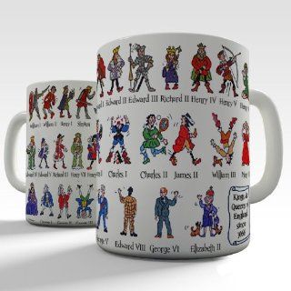 Educational Mug Kings & Queens of England Since 1066 Novelty Tea Coffee Gift Kitchen & Dining