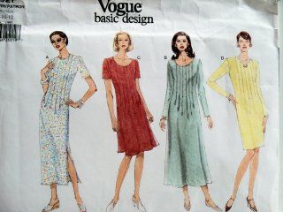 OOP Vogue Basic Design Pattern 1921. Misses Sizes 8;10;12 Dresses. Straight, A line, or Slightly Flared