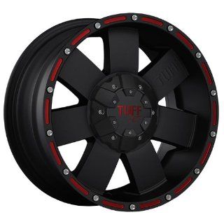 Tuff T02 16 Black Red Wheel / Rim 6x5.5 with a 10mm Offset and a 108.0 Hub Bore. Partnumber T02EK6M10O108R Automotive