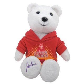 Justin Bieber 'Somebody To Love' Plush Bear with Music   White Toys & Games